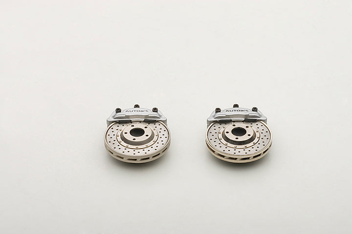 40087 RACING BRAKE DISC MAGNET (SILVER CALIPER/BLACK AUTOart LOGO) 2 PCS / PACK