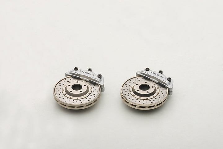 40087 RACING BRAKE DISC MAGNET (SILVER CALIPER/BLACK AUTOart LOGO) 2 PCS / PACK