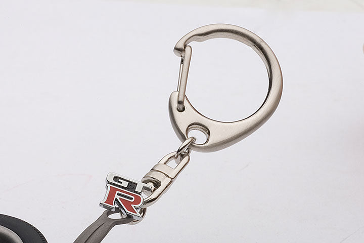 40356 NISSAN SKYLINE R34 GTR WHEEL KEYCHAIN (WITH GT-R EMBLEM HANGED)