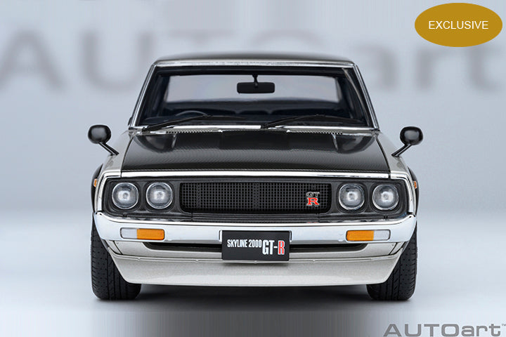 77477 *Exclusive* NISSAN SKYLINE 2000 GT-R (KPGC110) TUNED VERSION (SILVER/CARBON BONNET)