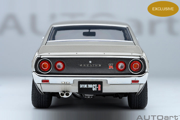 77477 *Exclusive* NISSAN SKYLINE 2000 GT-R (KPGC110) TUNED VERSION (SILVER/CARBON BONNET)