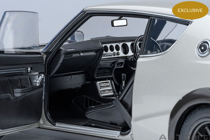 77477 *Exclusive* NISSAN SKYLINE 2000 GT-R (KPGC110) TUNED VERSION (SILVER/CARBON BONNET)