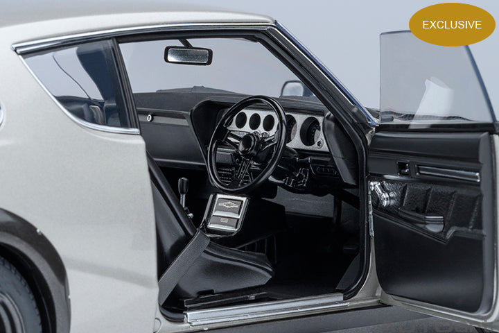 77477 *Exclusive* NISSAN SKYLINE 2000 GT-R (KPGC110) TUNED VERSION (SILVER/CARBON BONNET)