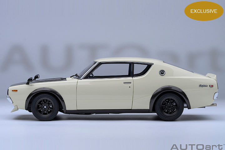 77478 *Exclusive* NISSAN SKYLINE 2000 GT-R (KPGC110) TUNED VERSION (WHITE/CARBON BONNET)