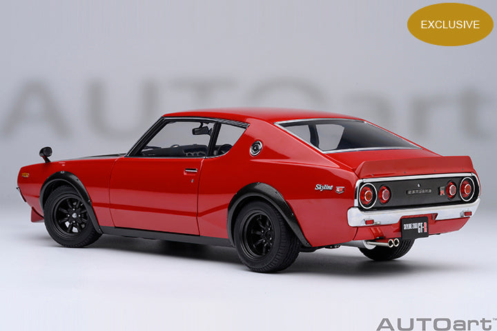 77479 *Exclusive* NISSAN SKYLINE 2000 GT-R (KPGC110) TUNED VERSION (RED/CARBON BONNET)