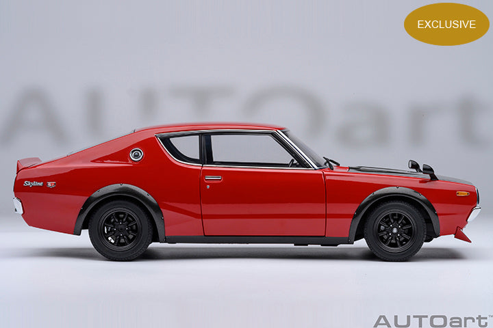 77479 *Exclusive* NISSAN SKYLINE 2000 GT-R (KPGC110) TUNED VERSION (RED/CARBON BONNET)