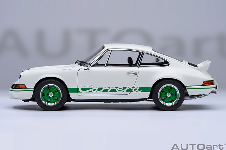 78031 PORSCHE 911 CARRERA 2.7 RS (GRAND PRIX WHITE/GREEN STRIPES)