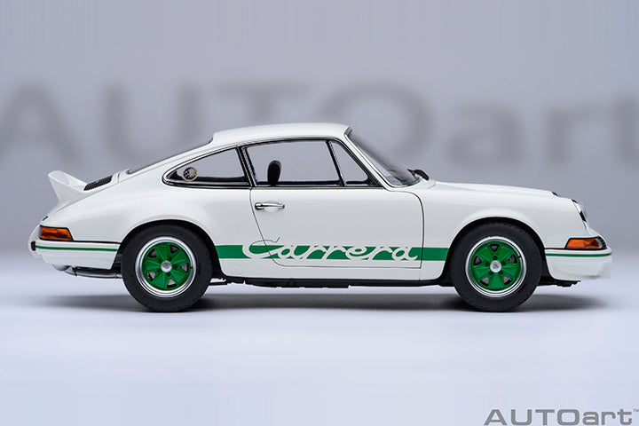 78031 PORSCHE 911 CARRERA 2.7 RS (GRAND PRIX WHITE/GREEN STRIPES)