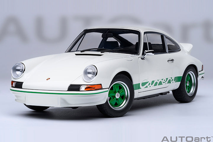 78031 PORSCHE 911 CARRERA 2.7 RS (GRAND PRIX WHITE/GREEN STRIPES)