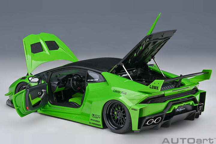 79128 LIBERTY WALK LB SILHOUETTE WORKS HURACAN GT (PEARL GREEN)
