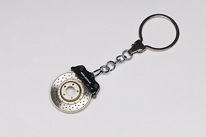 40082 RACING BRAKE DISC KEYCHAIN (W/OMEGA SHAPE KEYRING)