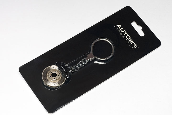 40082 RACING BRAKE DISC KEYCHAIN (W/OMEGA SHAPE KEYRING)