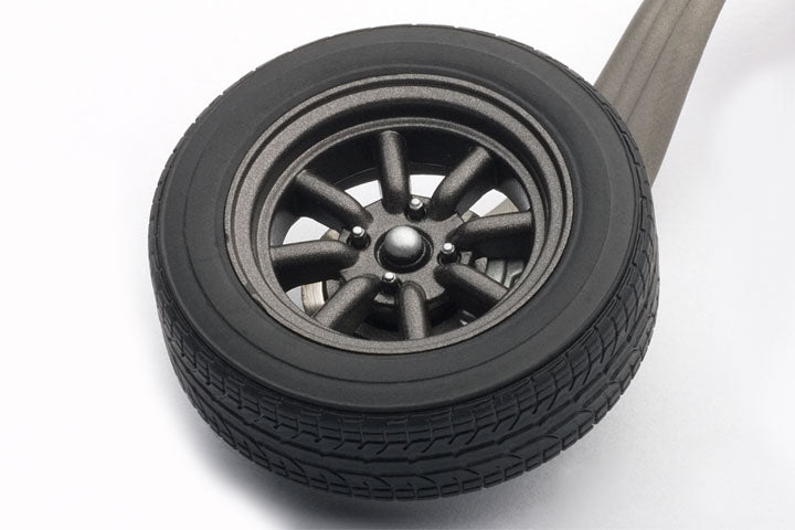41587 8-SPOKES WHEEL KEYCHAIN (BLACK) - AE86 NEW ANIMATION FILM INITIAL D LEGEND 1