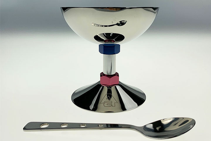 44021 Ice-cream bowl with spoon