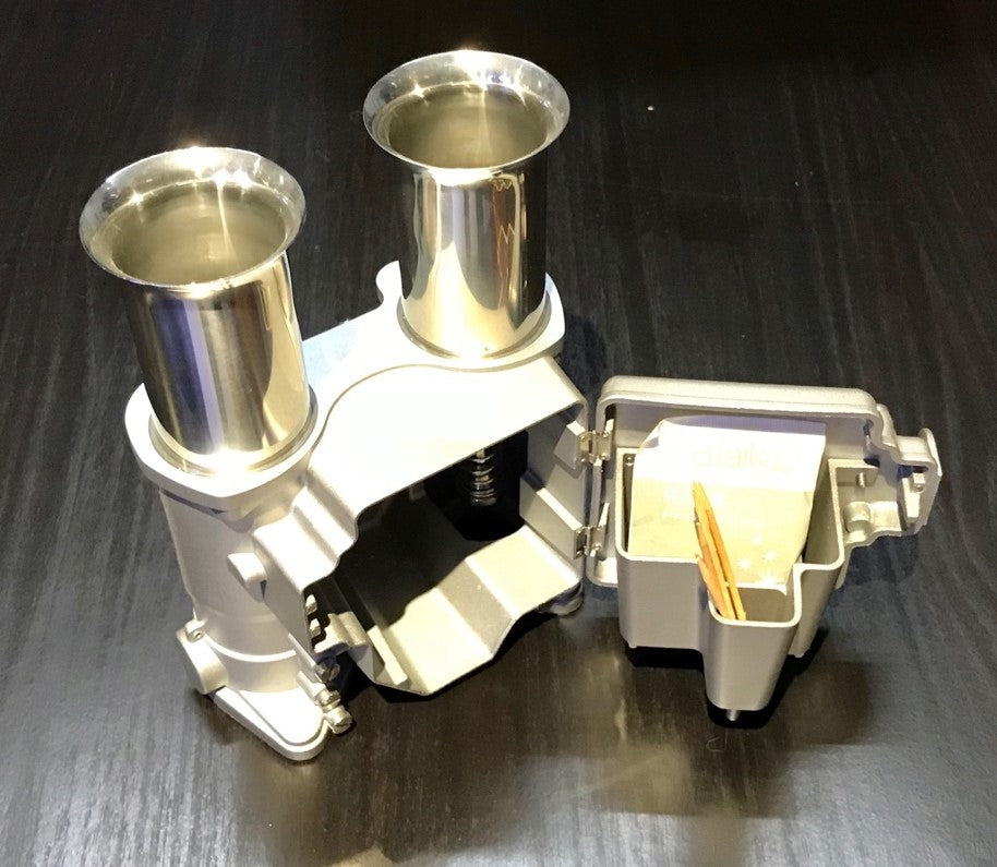 40148 Carburetor salt & pepper shaker grinder (aluminium die-cast)