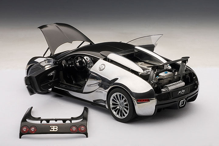 70966 BUGATTI EB VEYRON 16.4 PUR SANG (BLACK/ALUMINIUM CASTING)