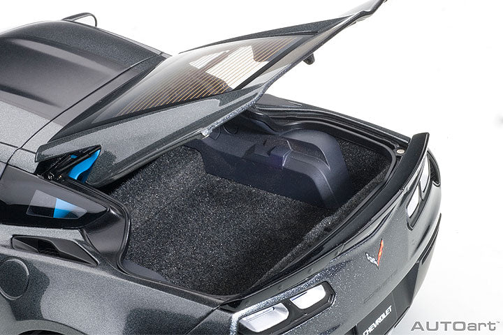71272 CHEVROLET CORVETTE GRAND SPORT (WATKINS GLEN GREY METALLIC/BLACK STRIPES/BLUE FE