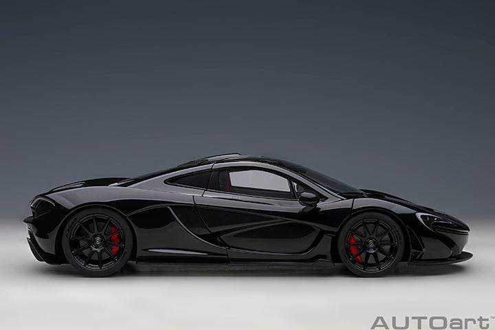 76065 McLAREN P1 (FIRE BLACK W/ RED/BLACK INTERIOR)