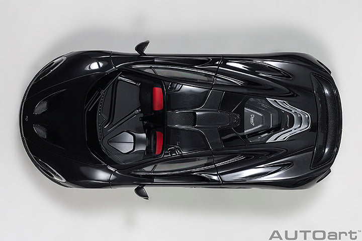 76065 McLAREN P1 (FIRE BLACK W/ RED/BLACK INTERIOR)