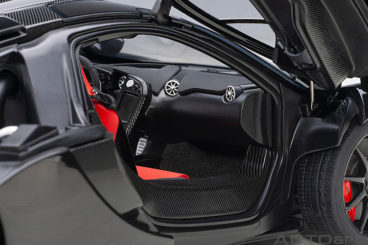 76065 McLAREN P1 (FIRE BLACK W/ RED/BLACK INTERIOR)