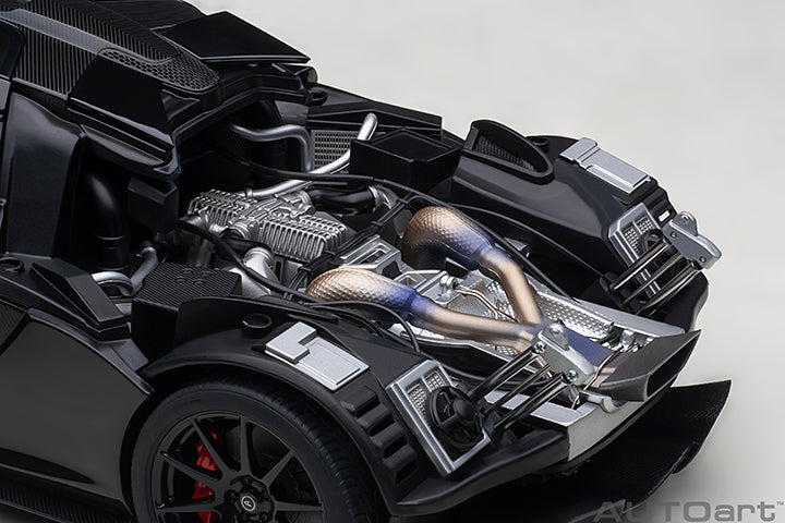 76065 McLAREN P1 (FIRE BLACK W/ RED/BLACK INTERIOR)