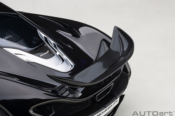 76065 McLAREN P1 (FIRE BLACK W/ RED/BLACK INTERIOR)