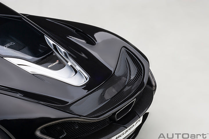 76065 McLAREN P1 (FIRE BLACK W/ RED/BLACK INTERIOR)
