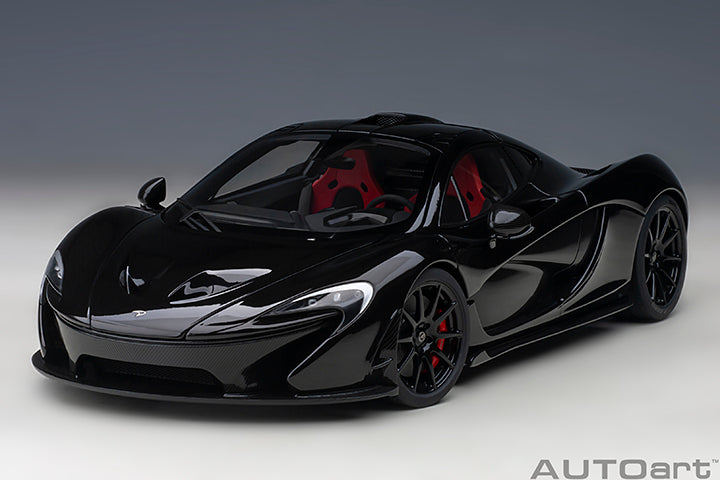 76065 McLAREN P1 (FIRE BLACK W/ RED/BLACK INTERIOR)