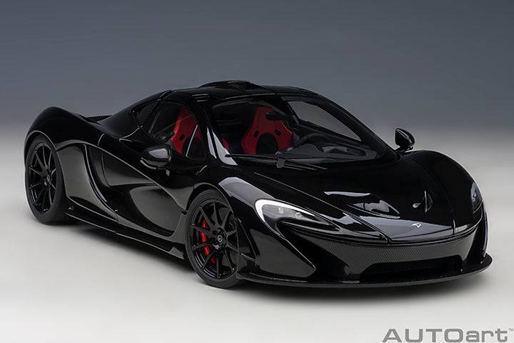 76065 McLAREN P1 (FIRE BLACK W/ RED/BLACK INTERIOR)