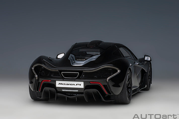 76065 McLAREN P1 (FIRE BLACK W/ RED/BLACK INTERIOR)