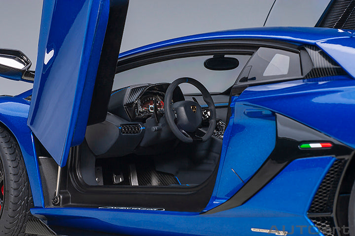 79174 LAMBORGHINI AVENTADOR SVJ (BLU NETHUNS/METALLIC BLUE)