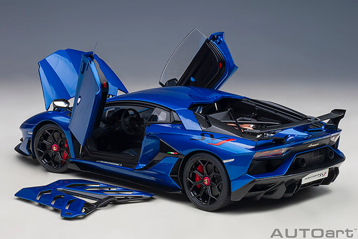 79174 LAMBORGHINI AVENTADOR SVJ (BLU NETHUNS/METALLIC BLUE)