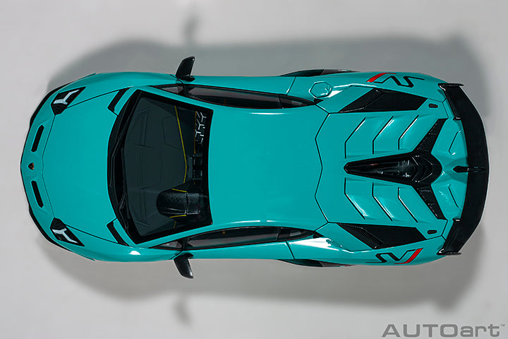 79176 LAMBORGHINI AVENTADOR SVJ (BLU GLAUCO/SOLID BLUE)