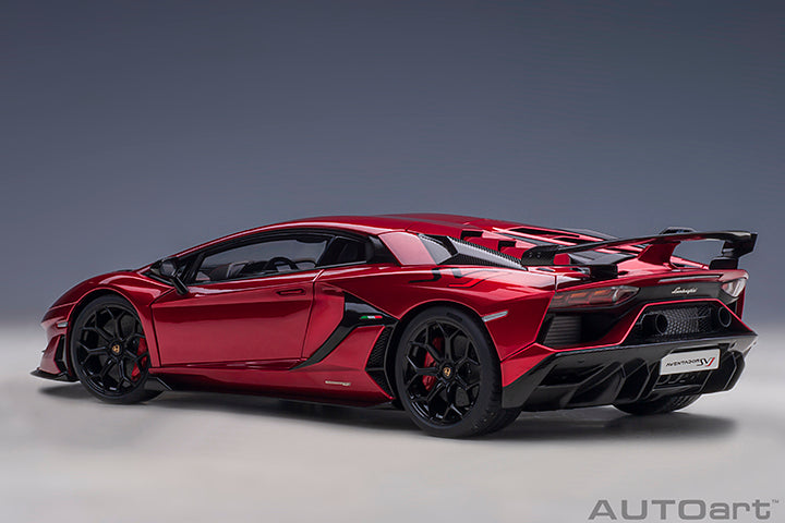 79177 LAMBORGHINI AVENTADOR SVJ (ROSSO EFESTO/METALLIC RED)