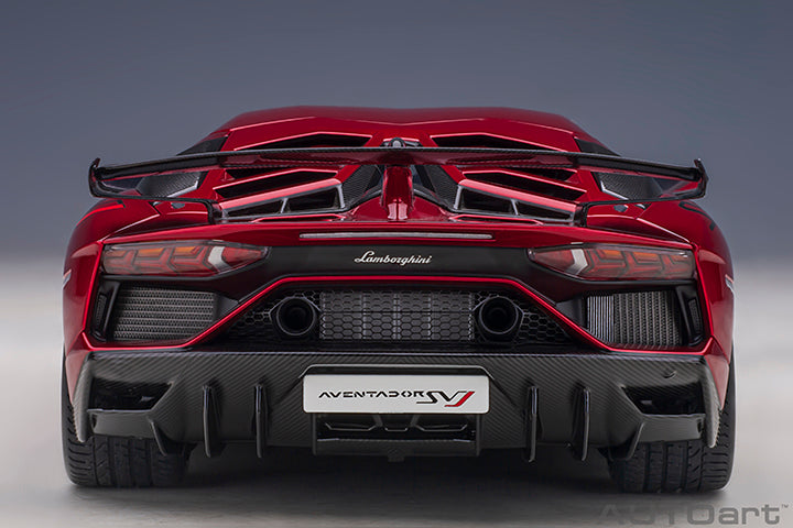 79177 LAMBORGHINI AVENTADOR SVJ (ROSSO EFESTO/METALLIC RED)
