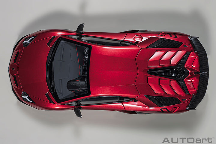 79177 LAMBORGHINI AVENTADOR SVJ (ROSSO EFESTO/METALLIC RED)