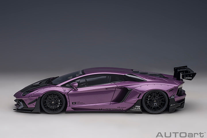 79242 LIBERTY WALK LB-WORKS LAMBORGHINI AVENTADOR LIMITED EDITION (VIOLA SE30/CARBON BONNET)