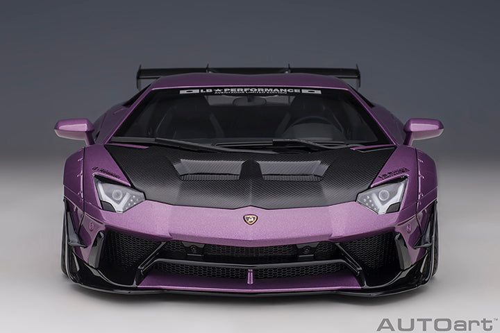 79242 LIBERTY WALK LB-WORKS LAMBORGHINI AVENTADOR LIMITED EDITION (VIOLA SE30/CARBON BONNET)
