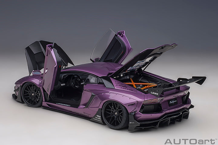 79242 LIBERTY WALK LB-WORKS LAMBORGHINI AVENTADOR LIMITED EDITION (VIOLA SE30/CARBON BONNET)
