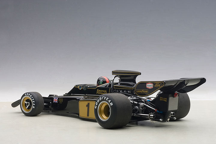 87328 LOTUS 72E 1973 EMERSON FITTIPALDI #1 (WITH DRIVER FIGURINE IN COCKPIT)