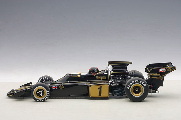 87328 LOTUS 72E 1973 EMERSON FITTIPALDI #1 (WITH DRIVER FIGURINE IN COCKPIT)