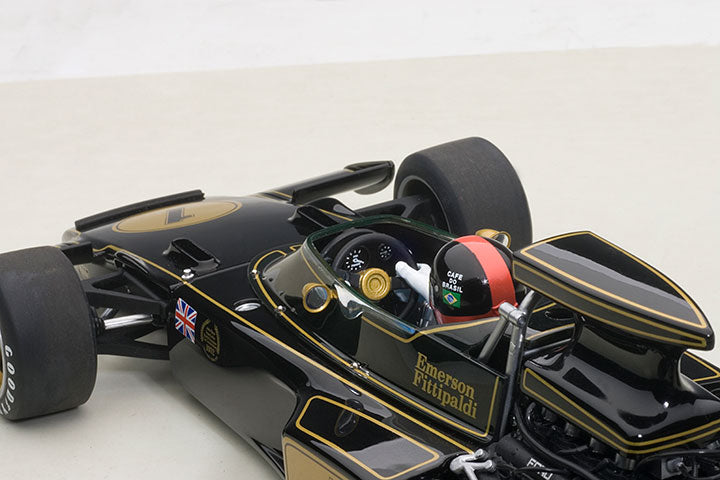 87328 LOTUS 72E 1973 EMERSON FITTIPALDI #1 (WITH DRIVER FIGURINE IN COCKPIT)