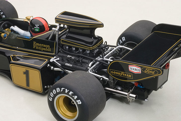 87328 LOTUS 72E 1973 EMERSON FITTIPALDI #1 (WITH DRIVER FIGURINE IN COCKPIT)