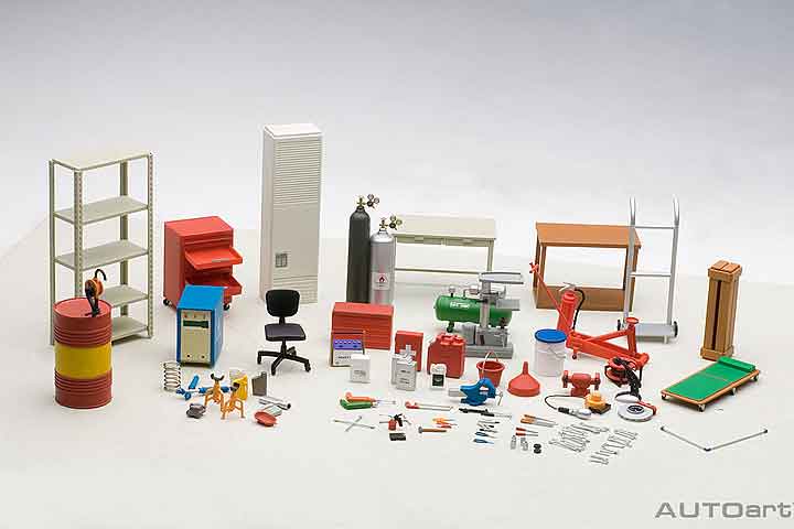 49110  1/18 GARAGE KIT SET scale 1:18