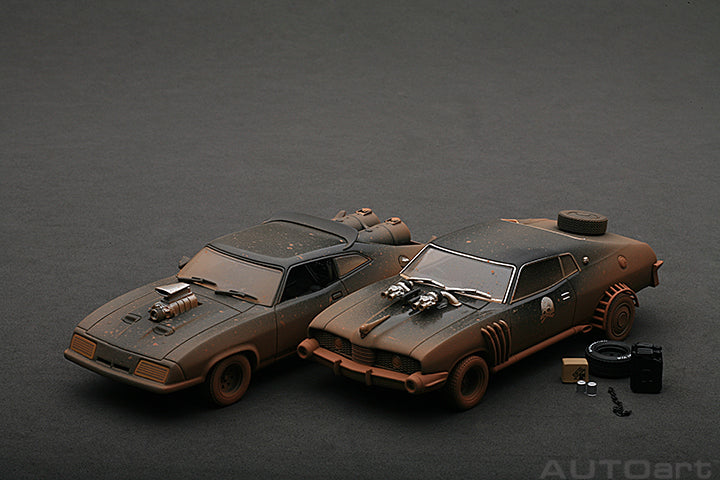 52749 MAD MAX 2 : THE ROAD WARRIOR - INTERCEPTOR/ENEMY CAR (WITH MUDDY FINISH) (TWIN MODELS SET) (LIMITED EDITION OF 2,000 SETS WORLDWIDE)