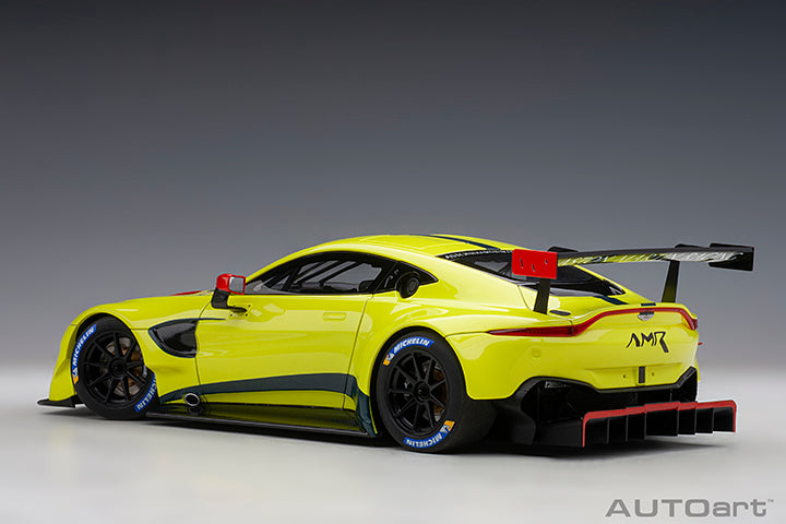 81807  ASTON MARTIN VANTAGE GTE LE MANS PRO 2018 PRESENTATION CAR (GREEN WITH STRIPES/A)