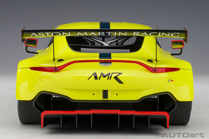 81807  ASTON MARTIN VANTAGE GTE LE MANS PRO 2018 PRESENTATION CAR (GREEN WITH STRIPES/A)