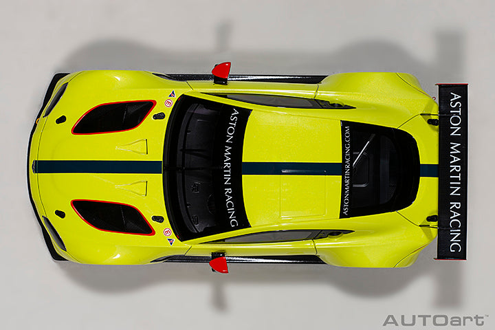 81807  ASTON MARTIN VANTAGE GTE LE MANS PRO 2018 PRESENTATION CAR (GREEN WITH STRIPES/A)