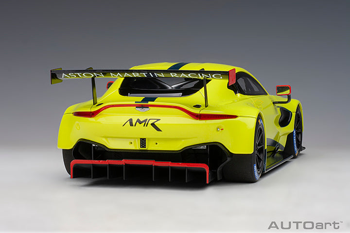 81807  ASTON MARTIN VANTAGE GTE LE MANS PRO 2018 PRESENTATION CAR (GREEN WITH STRIPES/A)