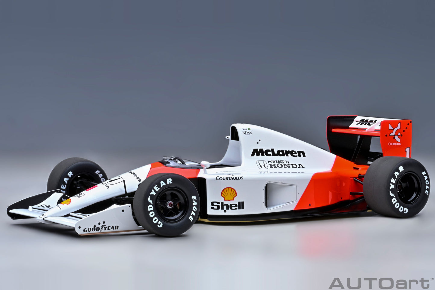 89140  McLAREN HONDA MP4/6 JAPANESE GP 1991 A.SENNA #1 (WITH McLAREN LOGO)